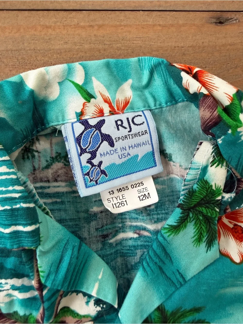 Authentic Hawaiian Toddler Tropical Set Never Worn - 12 Months